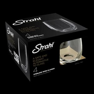 Vinglass u/stett Strahl 4pk Gaveeske  247ml