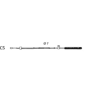 Kontrollkabel C5 (Mariner/Mercury) 5' (1,53m)