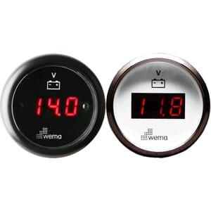 Voltmeter Digital Wema 8-24V SL hvit