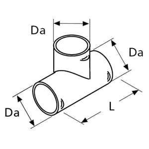 Webasto T-stykke HADS Ø90/90/90