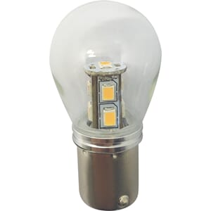 1852 LED pære BA15D m/kuppel 2-pk