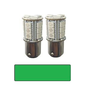 1852 LED lanternepære BAY15D Ø20x35 mm 10-36V 1,8/20W grønn