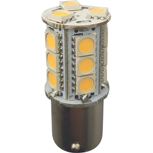 1852 LED BA15S 10-36V 2700/varmhvit