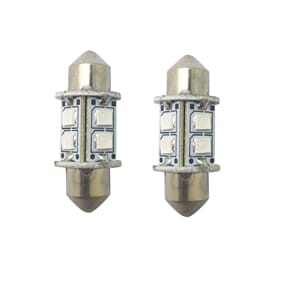 1852 LED lanternepære festoon 31 mm hvit 2-pk