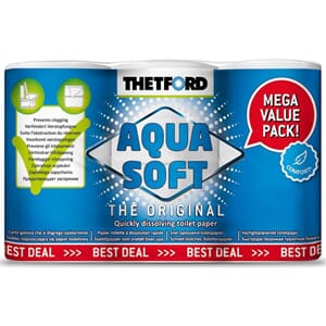 Aqua Soft toalettpair 6 pk Mega Value Pack