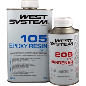 West System Epoxy, pakke A-pakke - Standard (205) herder